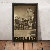 Lincoln Reiseplakat: Lincoln Cathedral Central Tower & the Vicars' Court von Dixon Scott 