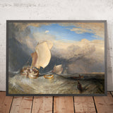 Embarcaciones de pesca con buhoneros regateando por pescado, de Turner, 1837 
