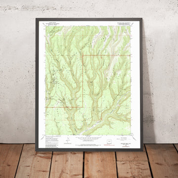 Old Map of Mesa Verde National Park, Colorado, 1967 by USGS – Mancos River & Navajo Peak