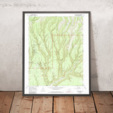 Old Map of Mesa Verde National Park, Colorado, 1967 by USGS – Mancos River & Navajo Peak