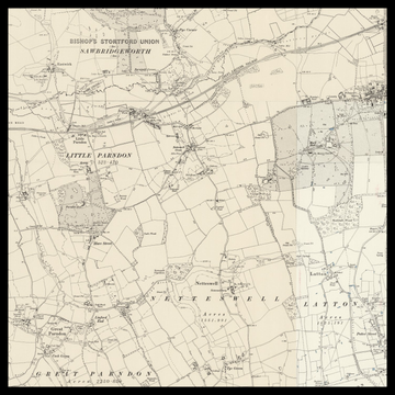 An old Ordnance Survey map of Harlow