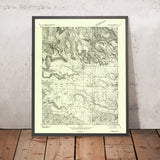 Old Map of Torrey, Utah by USGS, 1952 – Notom & Fish Springs