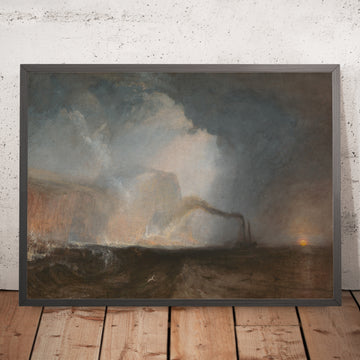 Ein gerahmtes Bild von Staffa, Fingal’s Cave von Turner, 1831