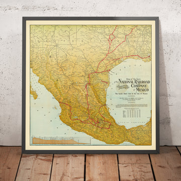 Old Map of Mexico&
