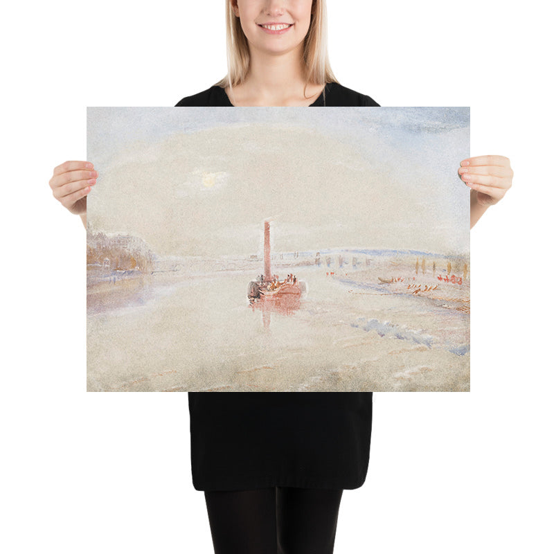 La Confluence de la Seine et de la Marne à Charenton, France par Turner, 1835 