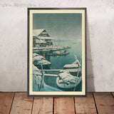 Tempête de neige à Mukojima par Hasui Kawase, 1935 