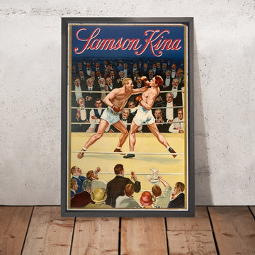 A framed image of Samson Kina Vintage Advertising Poster by J.L. Goffart, 1920
