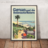 Póster de viaje de Génova: Genua de Aurelio Craffonara, 1931 