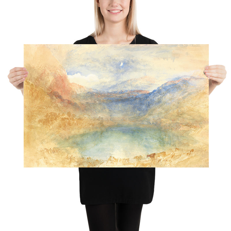 Der Lungernsee im Mondlicht, Schweiz von Turner, 1848 