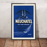 Póster de viaje de Neuchâtel 