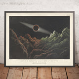 Eclipse Of The Sun By The Earth, As It Would Appear As Seen From The Moon by James Nasmyth, 1874