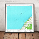 Old Map of Waimea, Hawaii by USGS, 1966 – Kauai Coast & Waimea Canyon