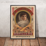 Jay Pettibone & Co. Vintage Whiskey Poster, 1878