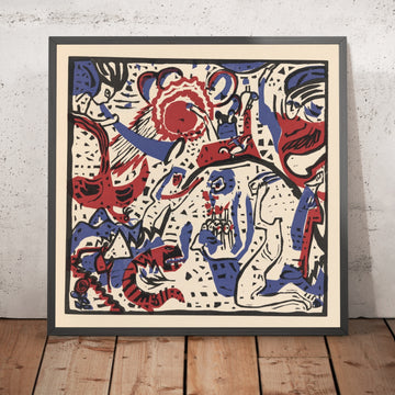 A framed image of 
