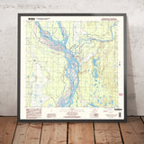 Map of Talkeetna, Alaska by USGS, 1987 – Susitna River & Talkeetna River
