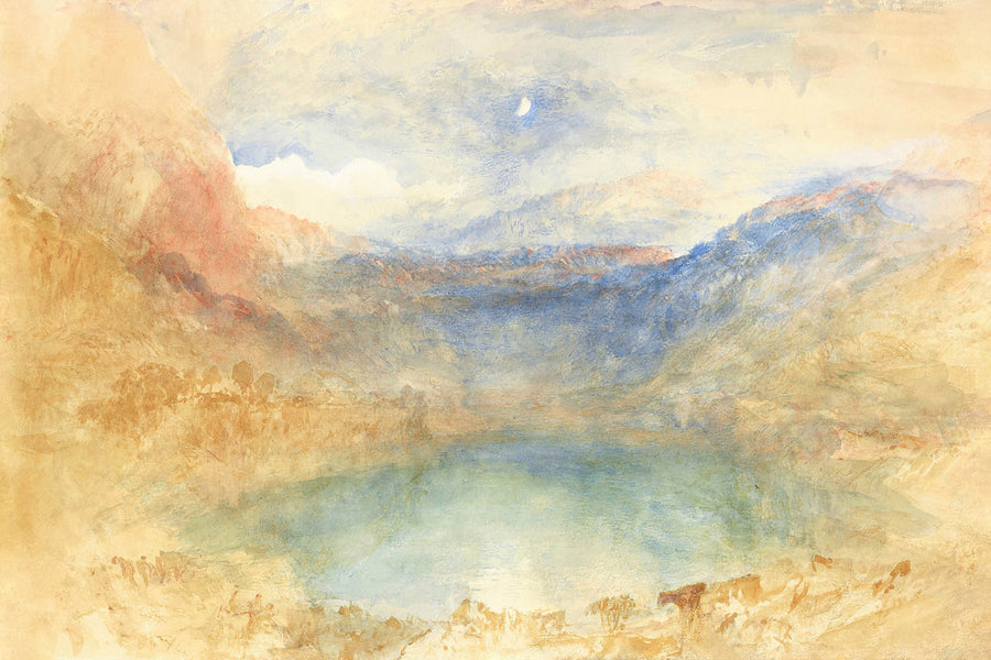 Der Lungernsee im Mondlicht, Schweiz von Turner, 1848 
