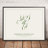 Country Club de Essendon, Old Course: mapa moderno del campo de golf 