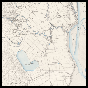 Eine alte Ordnance-Survey-Karte von Dumfries