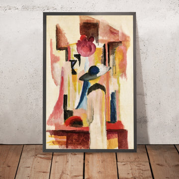 A framed image of Study for Bright Shop Window by August Macke, 1887