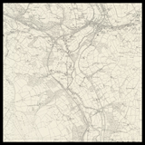 Personalised Old Map of Rhymney