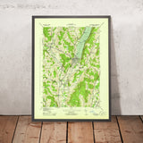 Old Map of Cooperstown, New York by USGS, 1945 – Otsego Lake, Susquehanna River & Fly Creek
