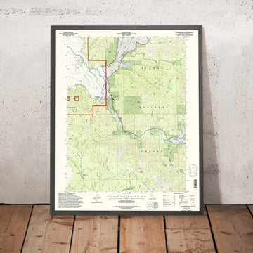 Map of Taylorsville, California by USGS, 1994 – Indian Creek & Plumas National Forest