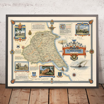 Vecchia mappa pittorica dell&