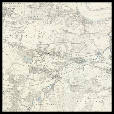 An old Ordnance Survey map of Borough of Bexley