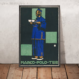 Marco Polo Vintage Tea Poster by Ludwig Hohlwein, 1910
