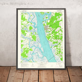 Old Map of Fripp Island, South Carolina by USGS, 1962 – Laurel Bay, Coosaw River & Whale Branch