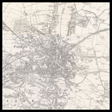 Carte ancienne personnalisée de Paisley 