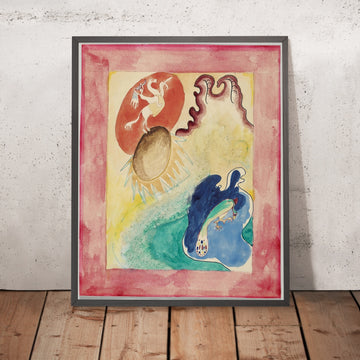 A framed image of 