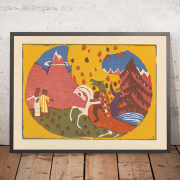 A framed image of 
