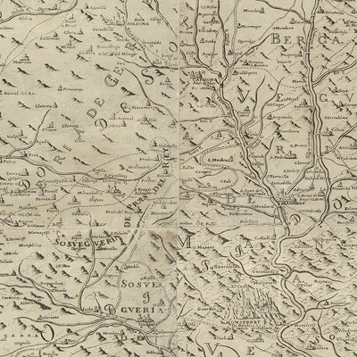 First Large Map of Catalonia by Aparici, 1769: Barcelona, Girona, Pyrenees, Ebro River, Bourbons