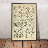 Poster di scherma vintage (Épée) di Adolphe Millot, 1890 