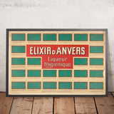 Elixir d’Anvers Vintage Liqueur Poster, 1905