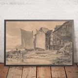 Cabaña del pescador, Dover de Turner, 1790 