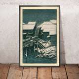 Schnee in Sekiguchi von Hasui Kawase, 1935 