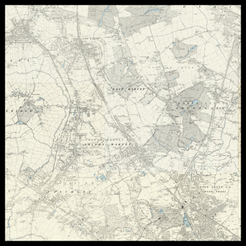 Eine alte Ordnance-Survey-Karte des Borough of Barnet