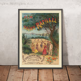 Affiche de voyage Saint-Raphaël : Chemins de fer P.L.M. par Imp. J. Minot, 1893 