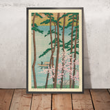 Arashiyama in Spring with Cherry Blossom by Hasui Kawase, 1935