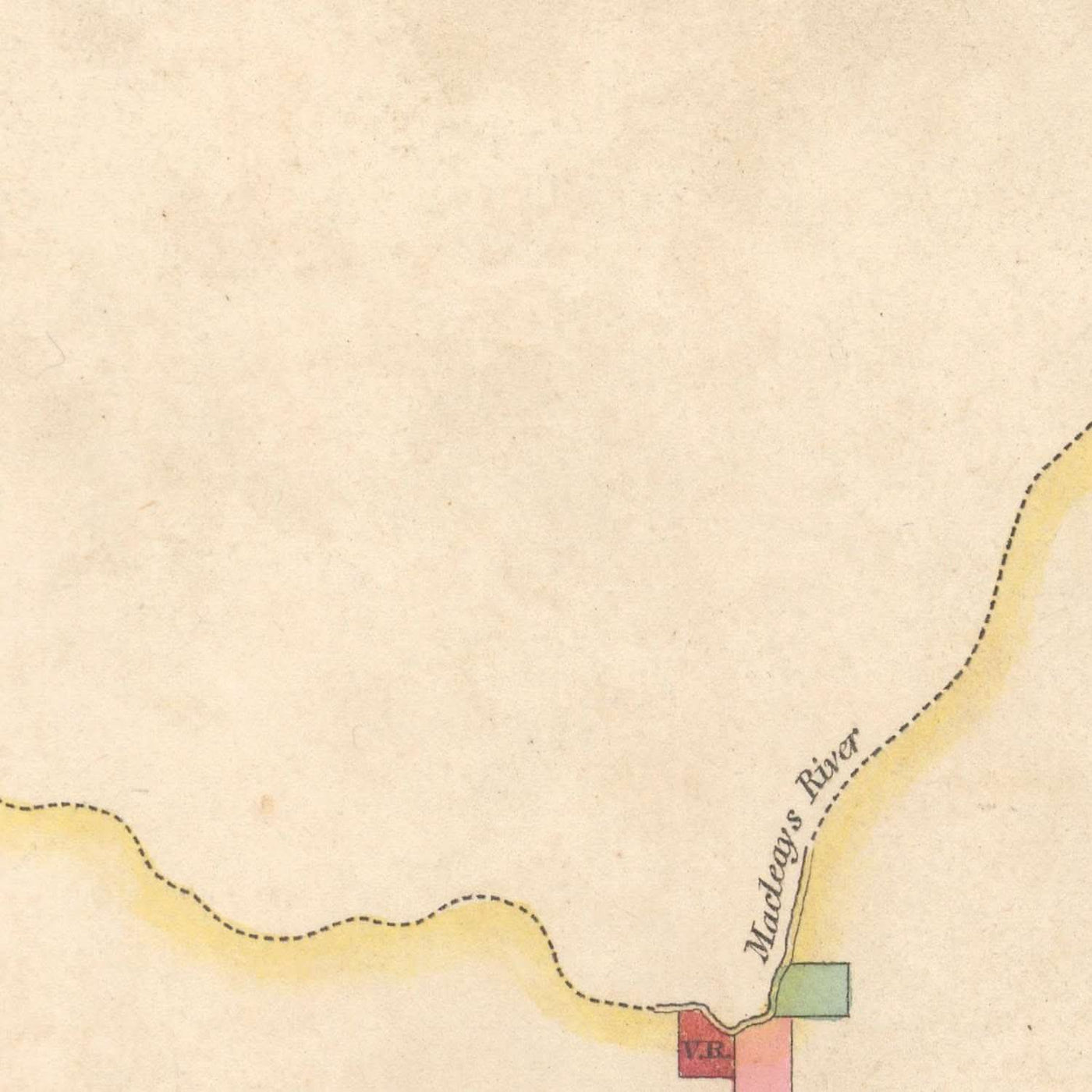 Mapa antiguo de Nueva Gales del Sur de Dixon, 1837: Sídney, Newcastle, Wollongong, ríos, condados