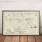 Ancienne carte nautique de Bali, Lombok, Flores, Sumba et Timor par Laurie & Whittle, 1798 : Java, mer de Banda, expéditions 