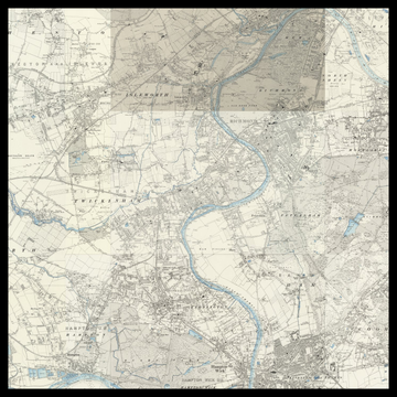An old Ordnance Survey map of Borough of Richmond upon Thames