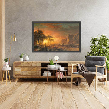 A framed image of 