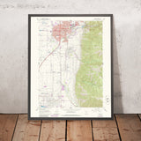 Old Map of Logan, Utah by USGS, 1961 – Cache Valley, Bear River & Logan Canyon