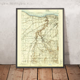 Old Map of Lakewood, Ohio by USGS, 1904 – Cleveland, Rocky River & Lake Erie