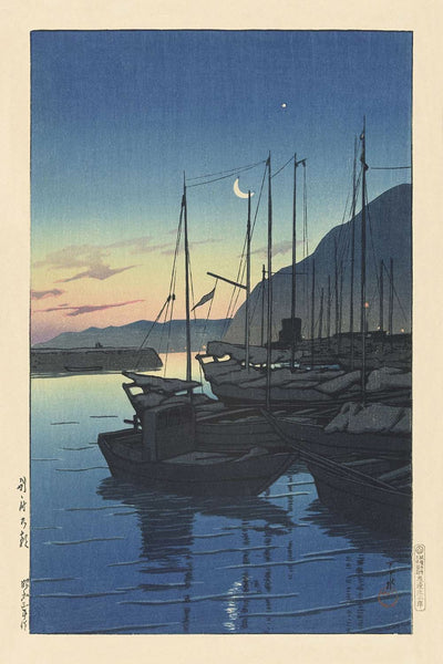 Matin à Beppu par Hasui Kawase, 1928