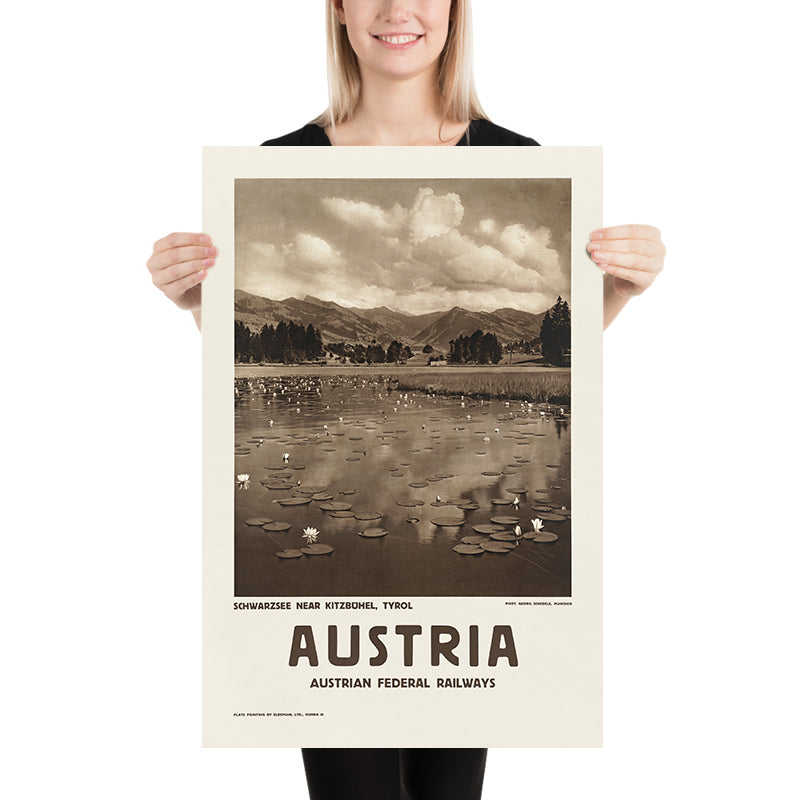 Kitzbühel Travel Poster: Schwarzsee, Tyrol by Georg Schedele
