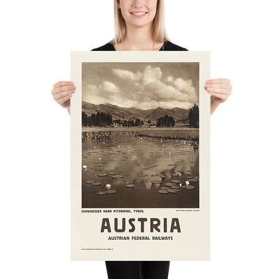 Kitzbühel Travel Poster: Schwarzsee, Tyrol by Georg Schedele